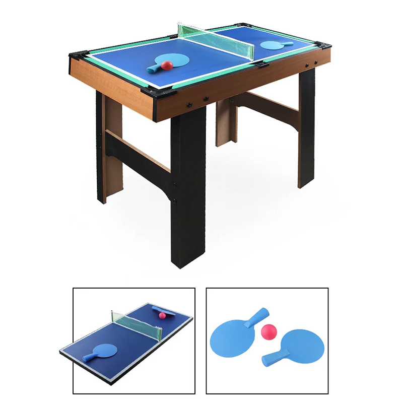 Mesa Multijuego 4-en-1 con Foosball, Air Hockey, Ping Pong y Billar