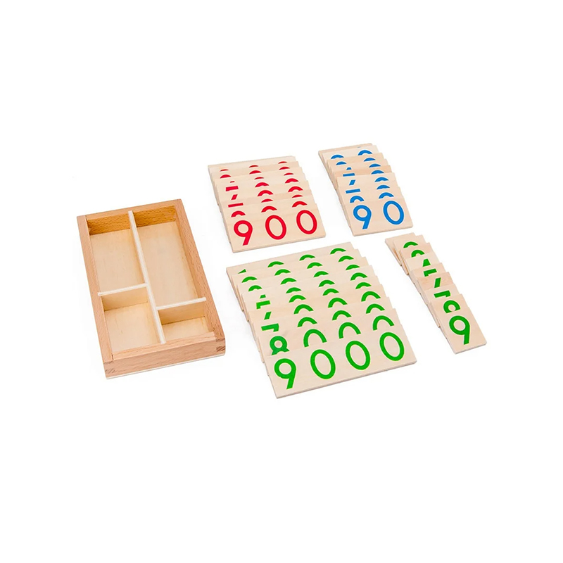 Set Modular de Numeración Montessori de Madera