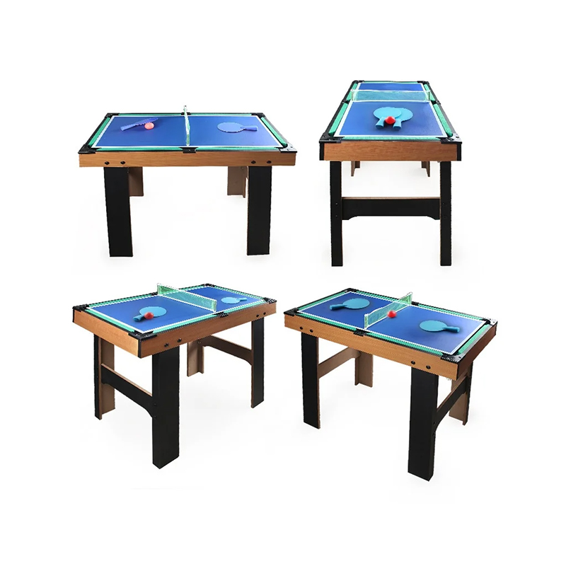 Mesa Multijuego 4-en-1 con Foosball, Air Hockey, Ping Pong y Billar