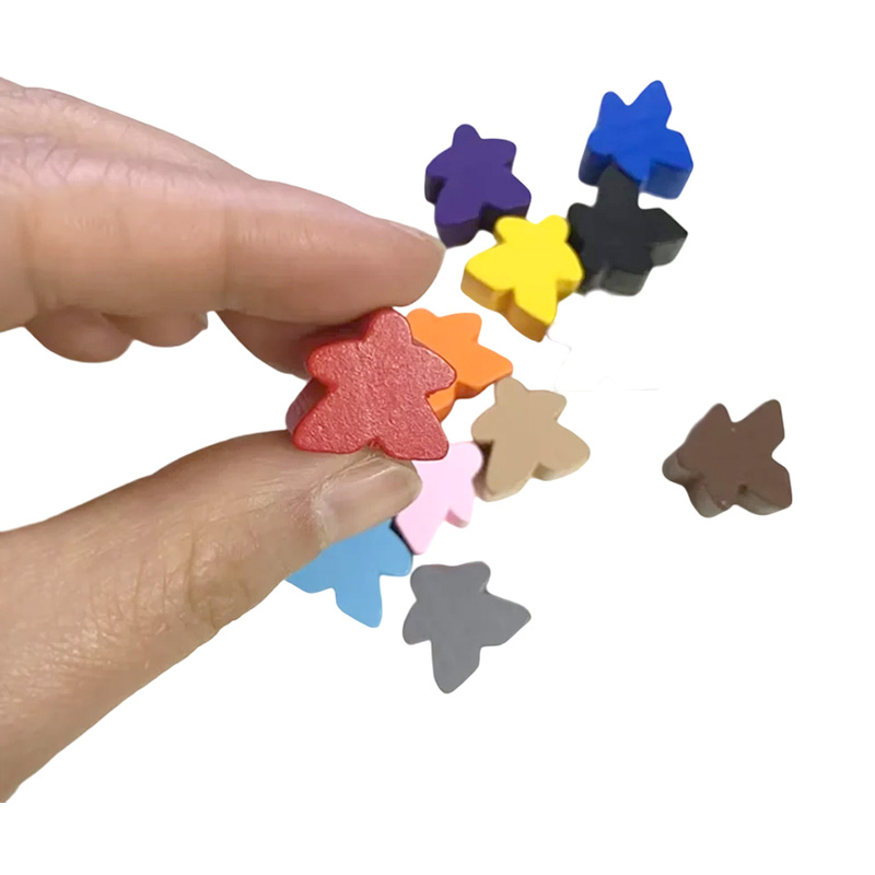 Fichas de Juego de Madera Meeple Multicolores