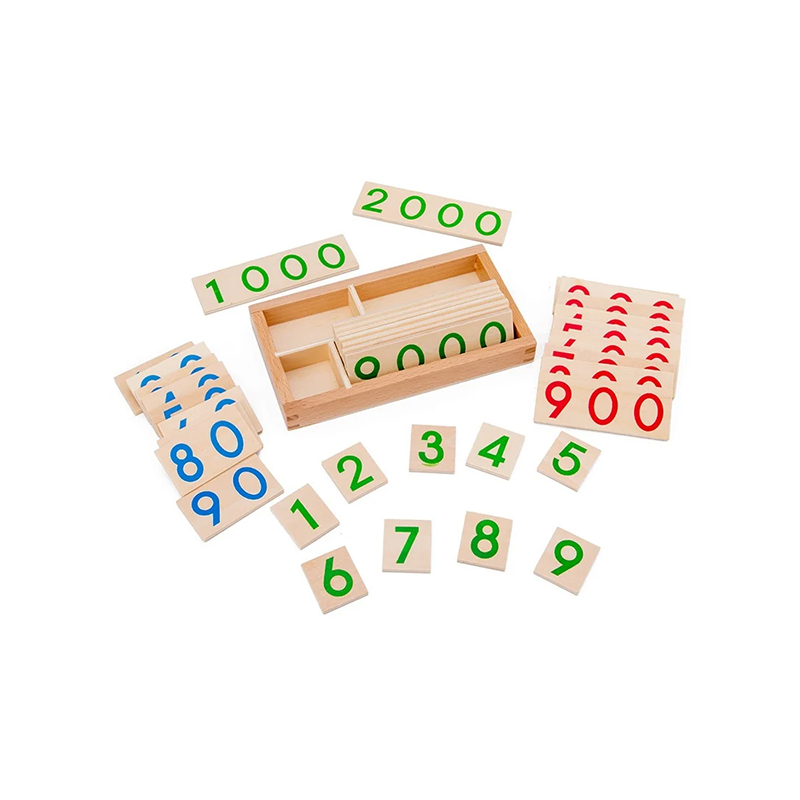 Set Modular de Numeración Montessori de Madera