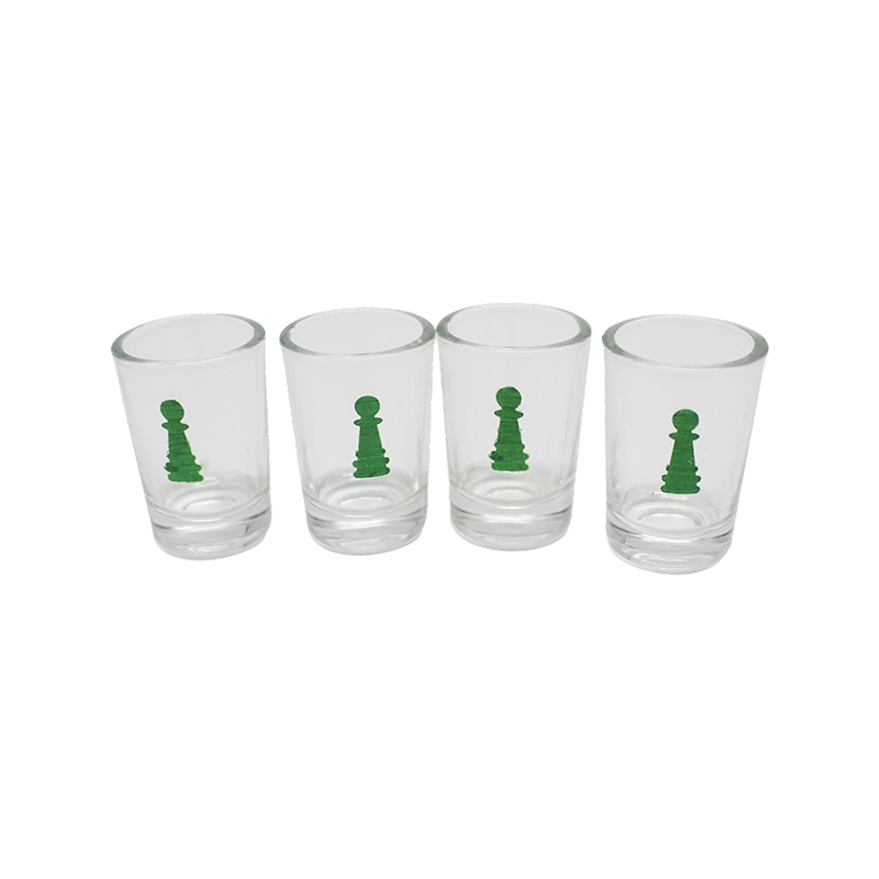 Set de Juego de Bebidas Ludo de Cristal