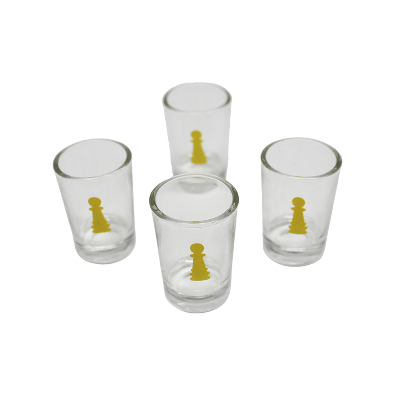 Set de Juego de Bebidas Ludo de Cristal