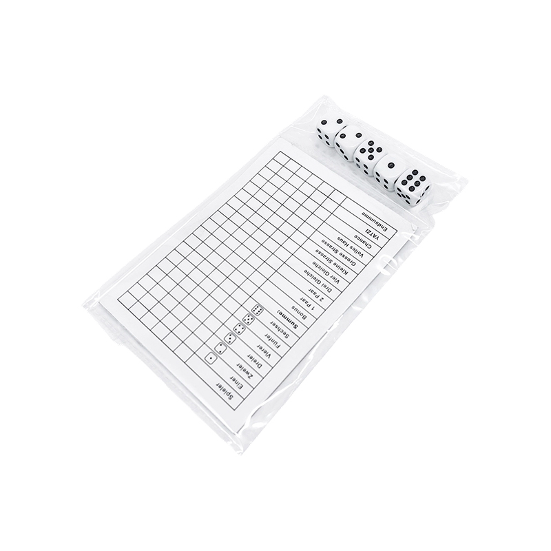 Esenciales del Juego de Dados Clásico - Set de Puntuación YATZY