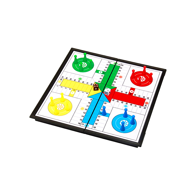 Set de Juego de Ludo Magnético con Dados y Fichas - Juego Clásico