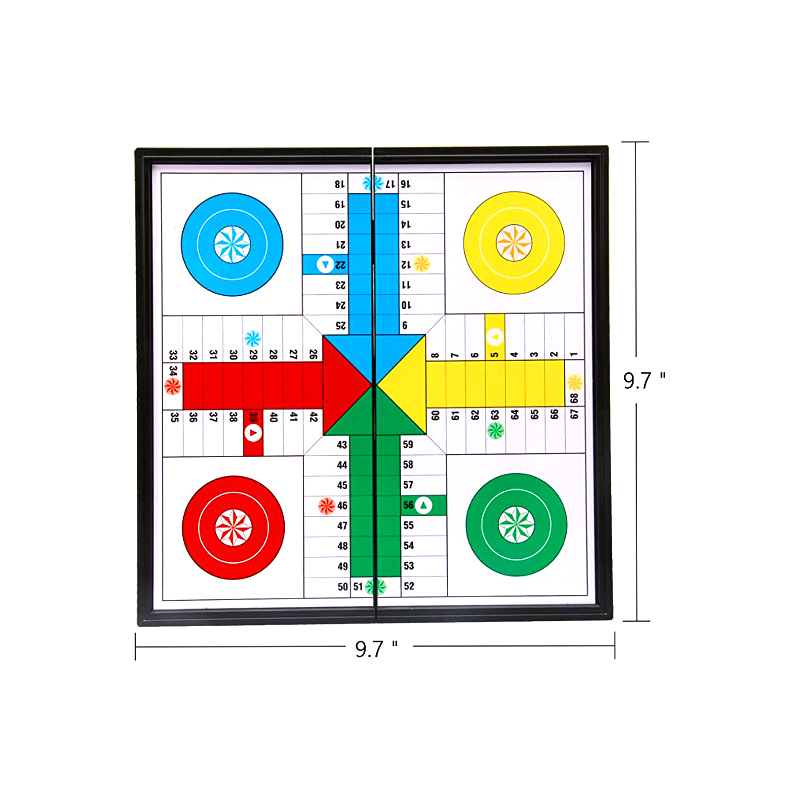 Set de Juego de Ludo Magnético con Dados y Fichas - Juego Clásico