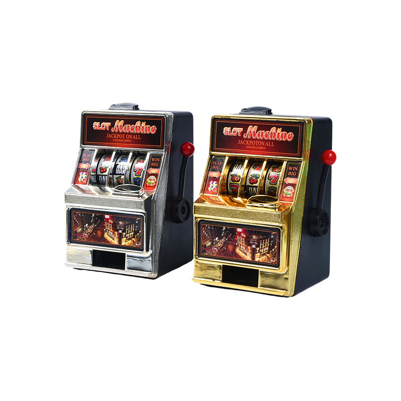 Mini Máquina de Juego de Casino Clásica – Pack Dúo Plata y Oro