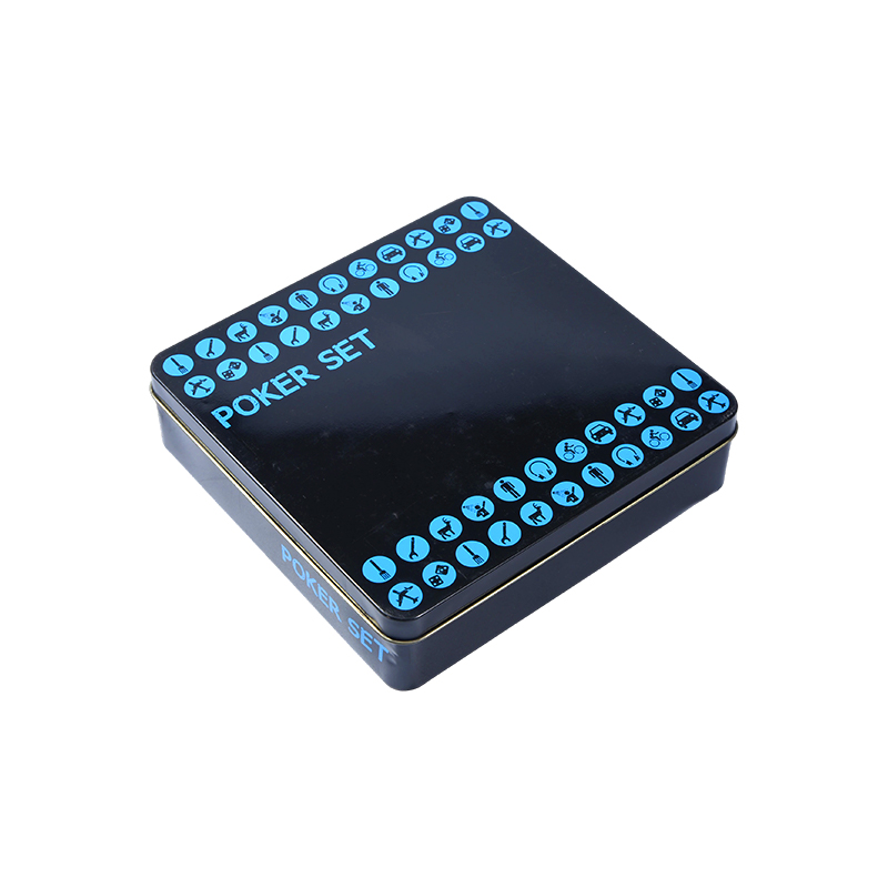 Set de Póker Negro en Caja de Metal – Completo con Fichas, Cartas y Accesorios