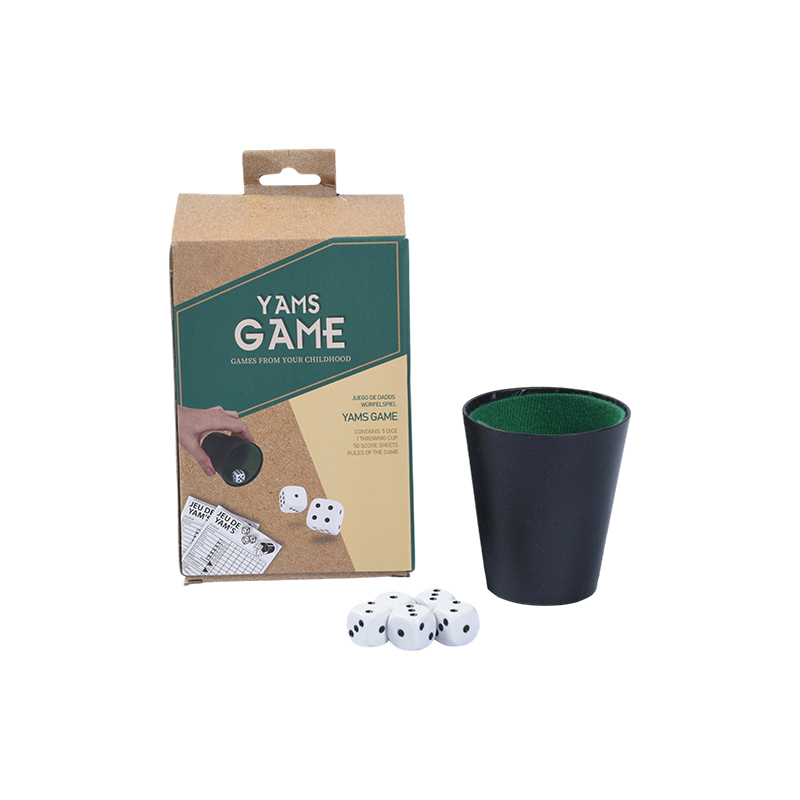 Edición de Taza Lanzadora Portátil - Kit de Juego de Dados Vintage YAMS