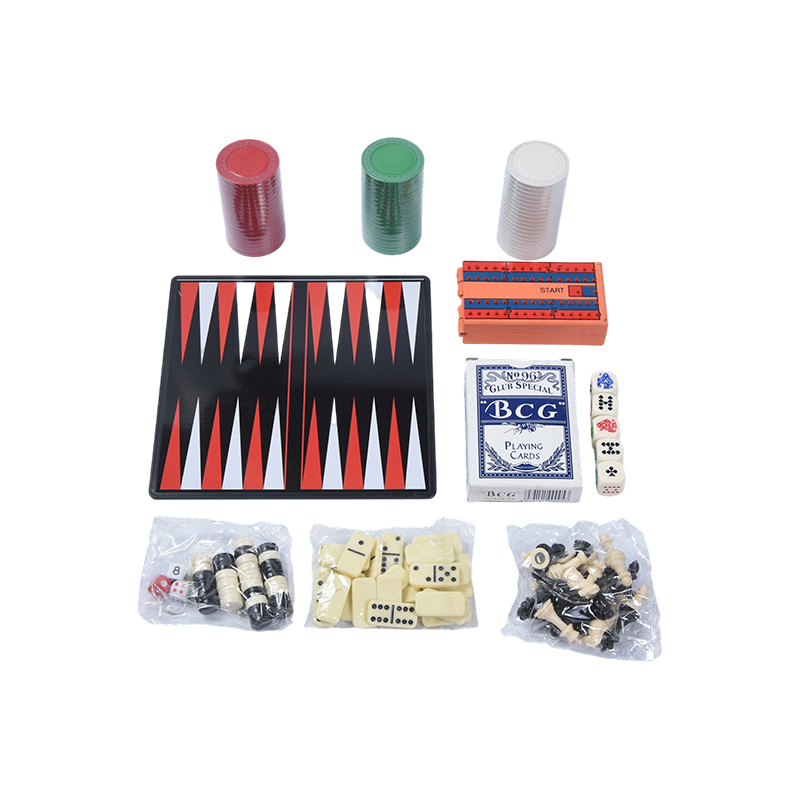 Set Portátil de Juegos de Mesa Clásico 7-en-1 en Caja