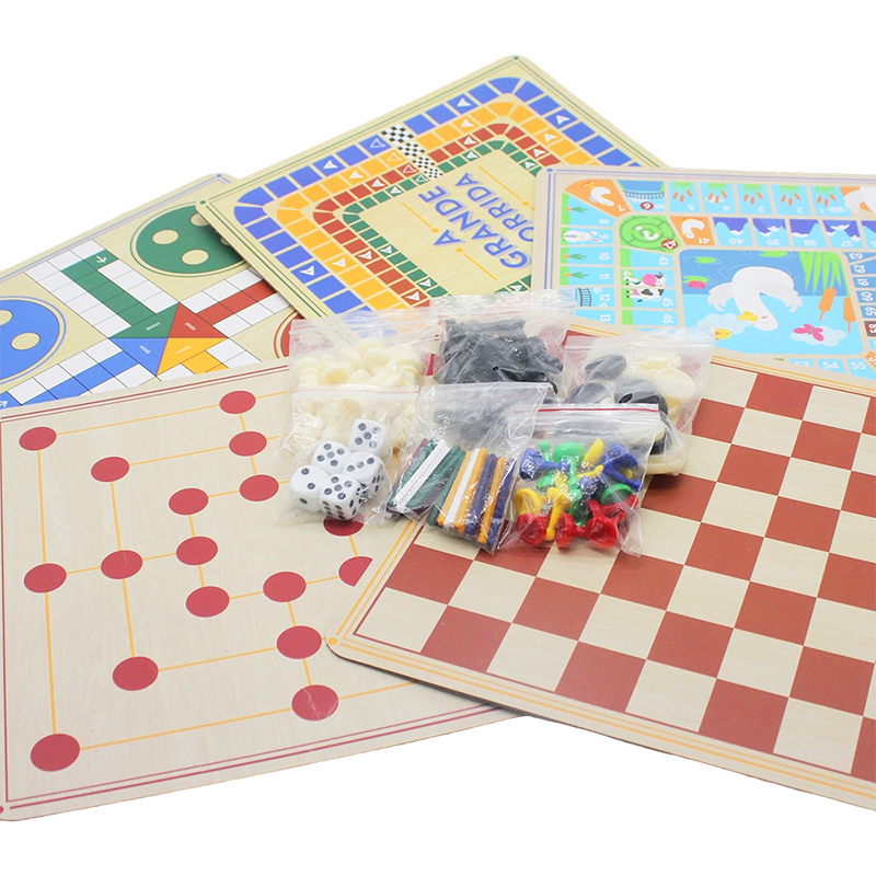 Colección Clásica de Juegos de Mesa en Caja de Regalo 100-en-1