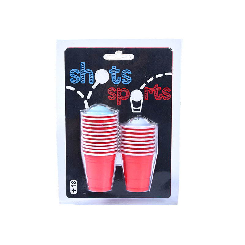 Set de Copas Plásticas para Beer Pong y Juegos de Bebidas - Set de 18 Piezas