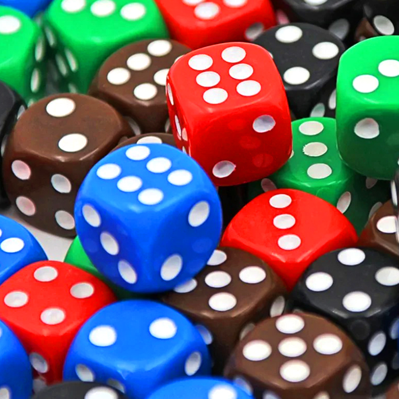 Set de Dados Coloridos Asortidos - 100 Piezas en 10 Colores Vibrantes