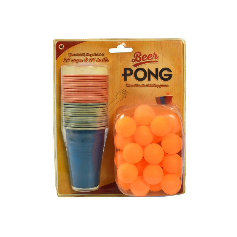 Set de 24 Copas y 24 Pelotas para Diversión Máxima en Fiesta – Set de Beer Pong