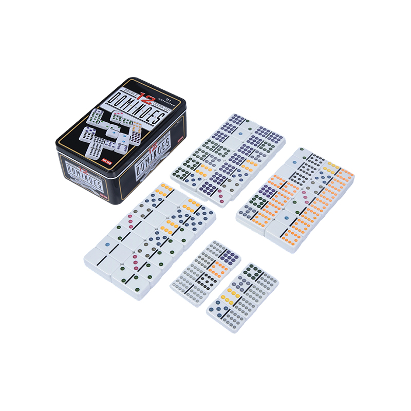 Soporte Expositor de Madera - Set de Arte Coleccionable de Dominó Colorido